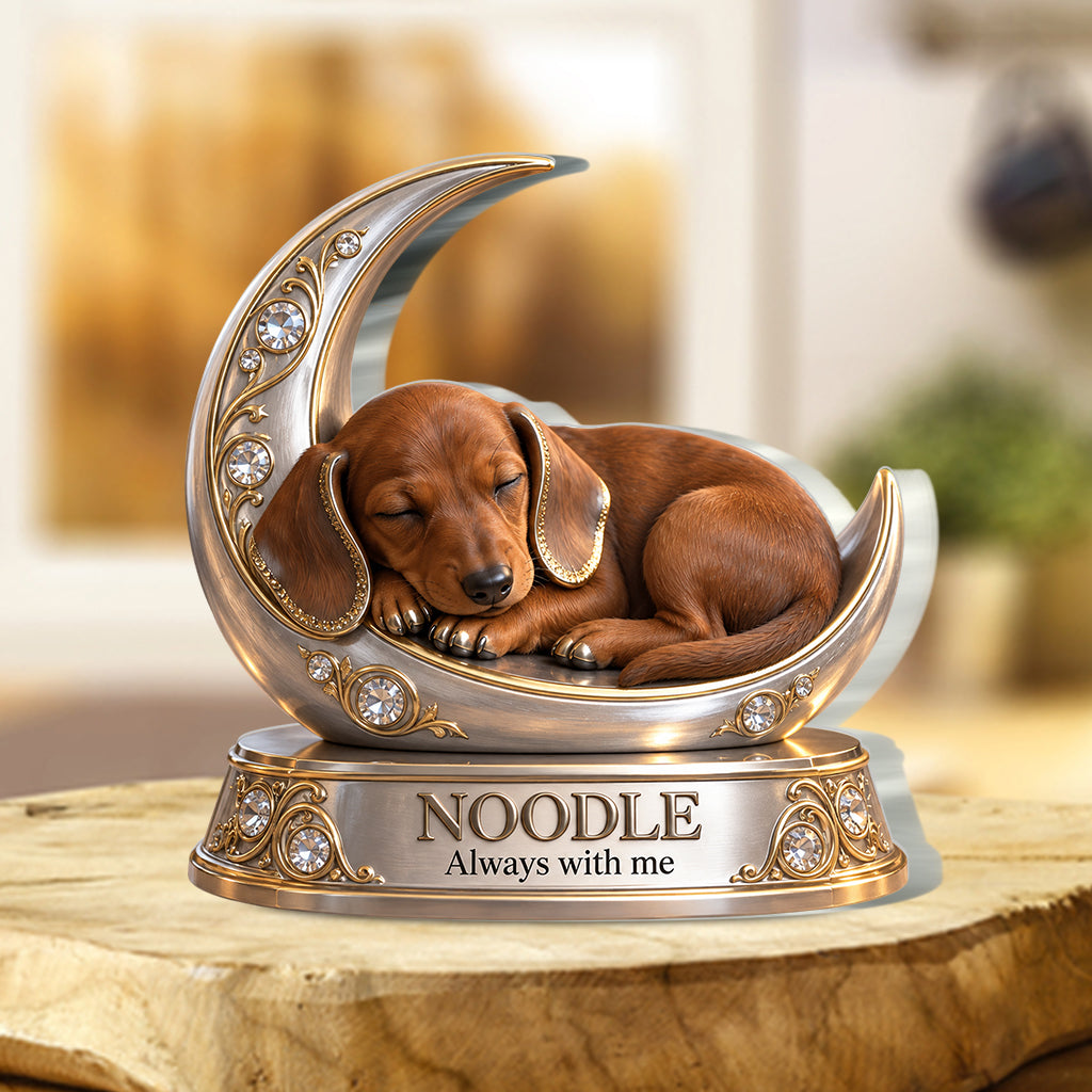 Personalisierte Hundeliebhaber Geschenk, Einzigartiges Hundemama Papa Geschenk für Welpenbesitzer, Süßes Haustiergedächtnis Geschenk, Personalisierte Hundegeschenk - Personalisierte Hund Acrylplakette in individueller Form
