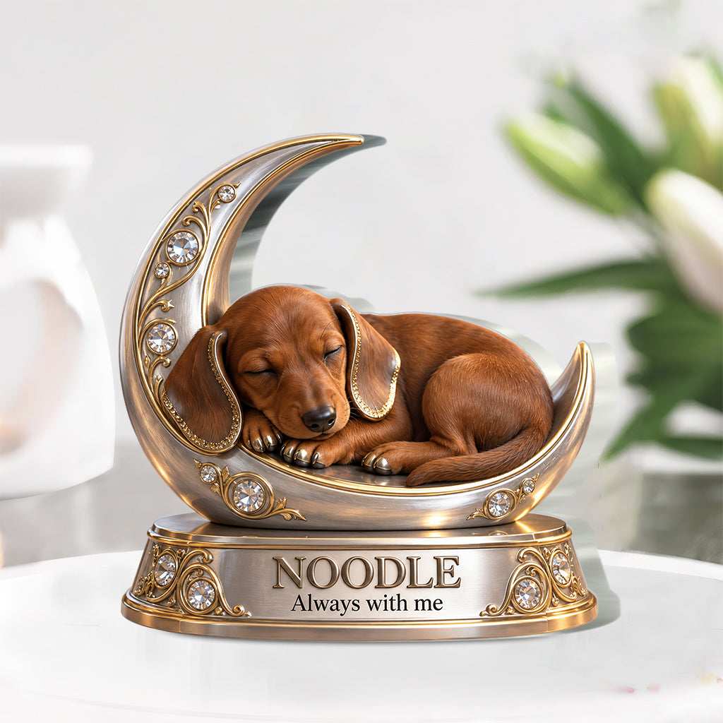 Personalisierte Hundeliebhaber Geschenk, Einzigartiges Hundemama Papa Geschenk für Welpenbesitzer, Süßes Haustiergedächtnis Geschenk, Personalisierte Hundegeschenk - Personalisierte Hund Acrylplakette in individueller Form