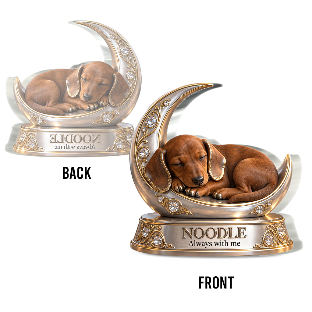 Personalisierte Hundeliebhaber Geschenk, Einzigartiges Hundemama Papa Geschenk für Welpenbesitzer, Süßes Haustiergedächtnis Geschenk, Personalisierte Hundegeschenk - Personalisierte Hund Acrylplakette in individueller Form