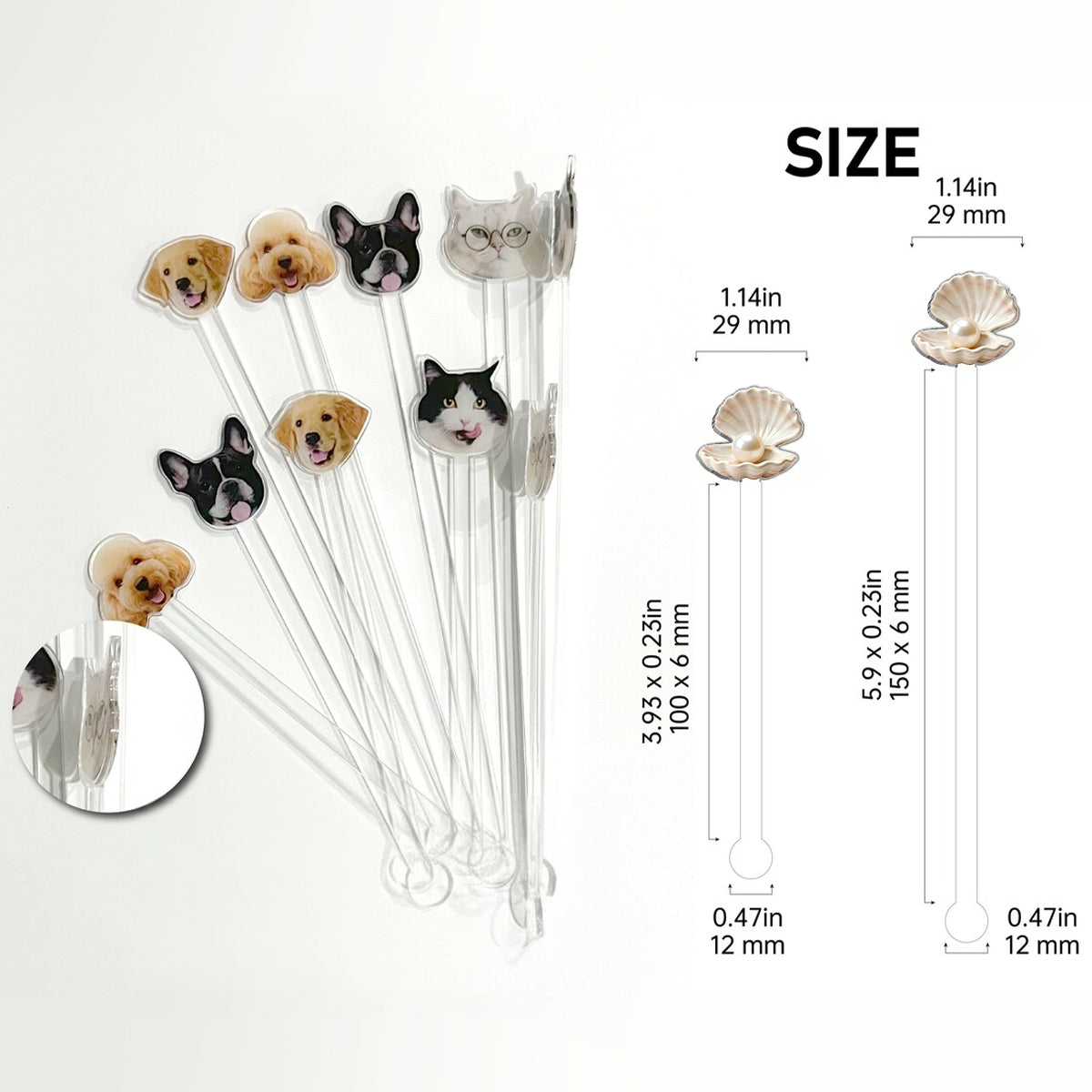 Schildkrötenpaar – Personalisiertes Schildkröten-Set: Akzentbecher mit Acryl-Rührstäbchen