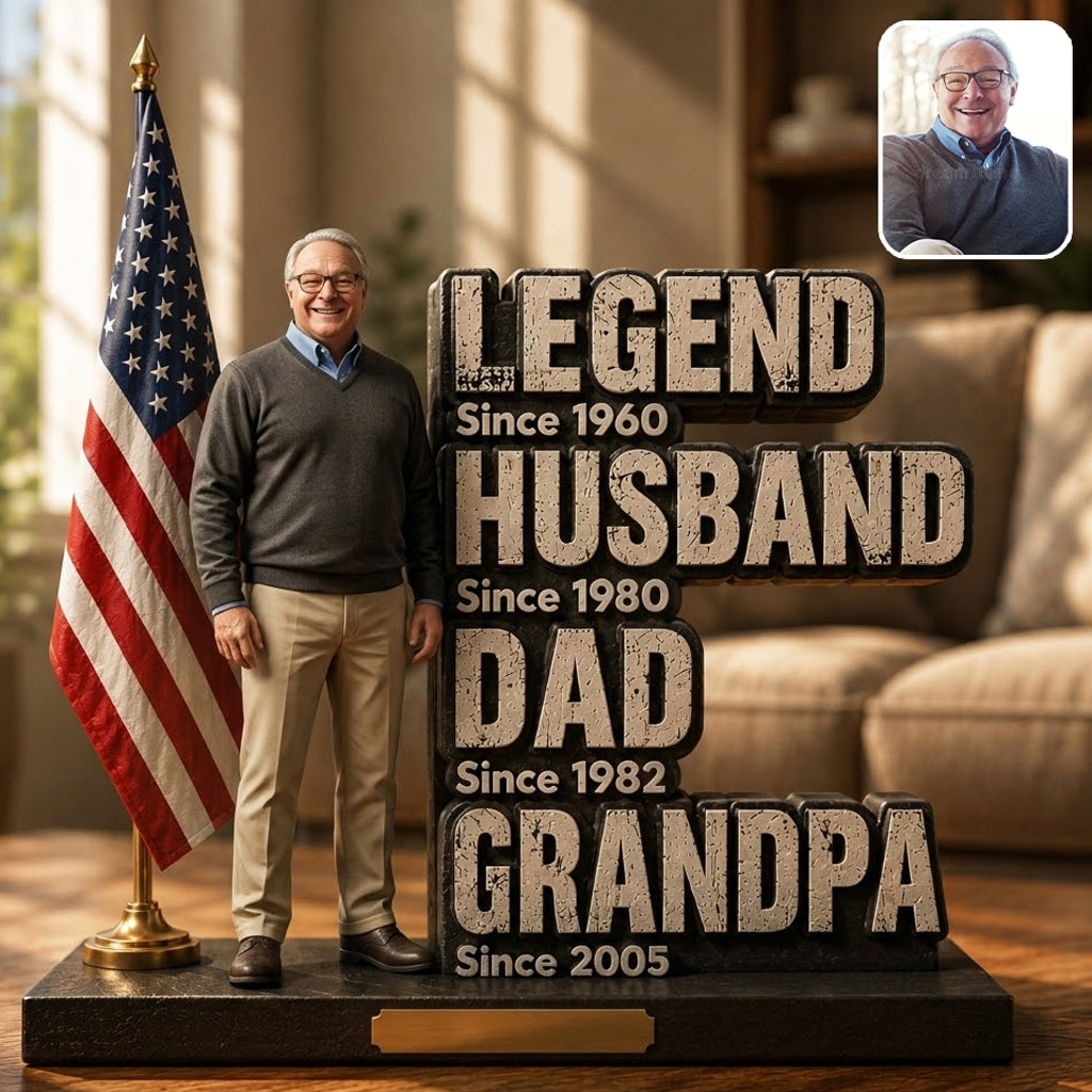 Legendärer Ehemann, Papa, Opa - Personalisierbares Geschenk zum Vatertag