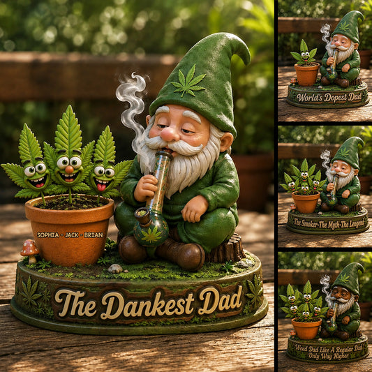 Gras Vatertagskarte, der coolste Dad der Welt, Stoner Geschenke - Personalisierte Gras Acrylplakette