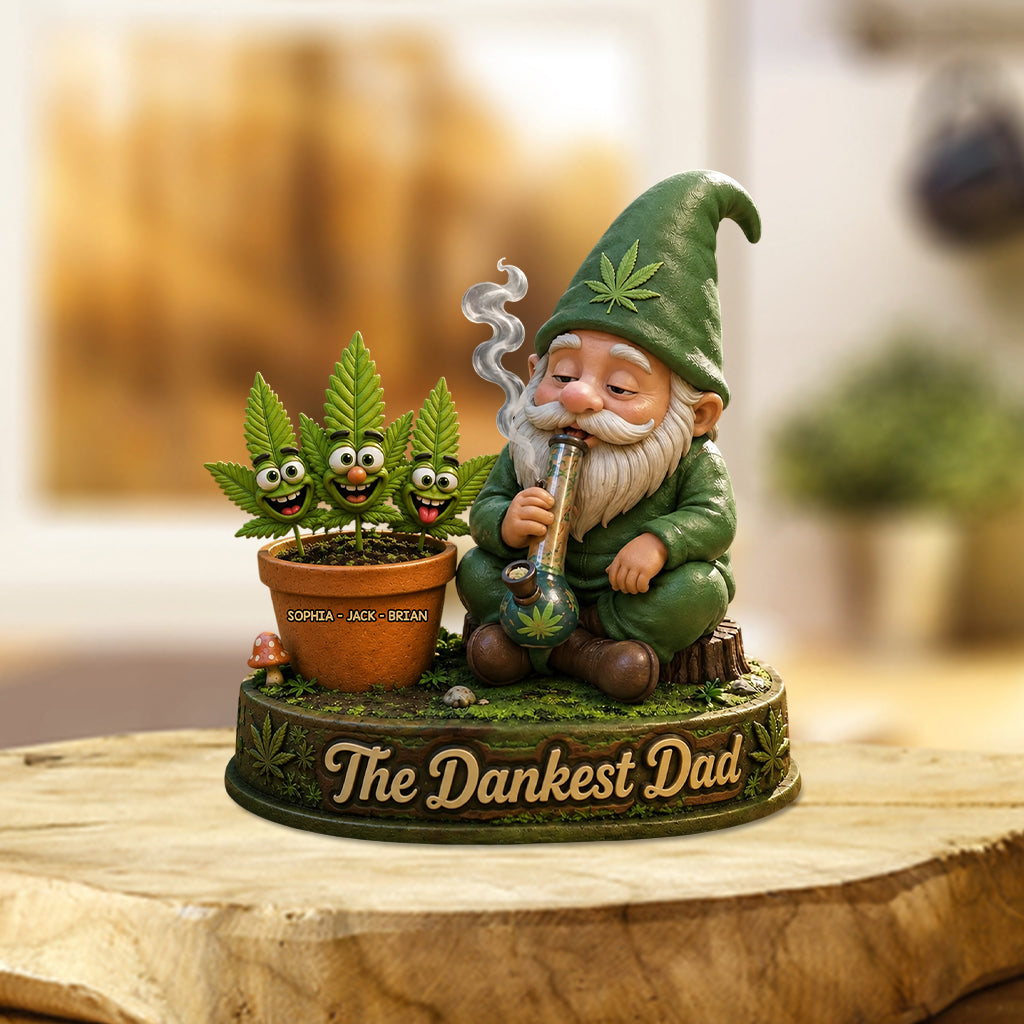 Gras Vatertagskarte, der coolste Dad der Welt, Stoner Geschenke - Personalisierte Gras Acrylplakette