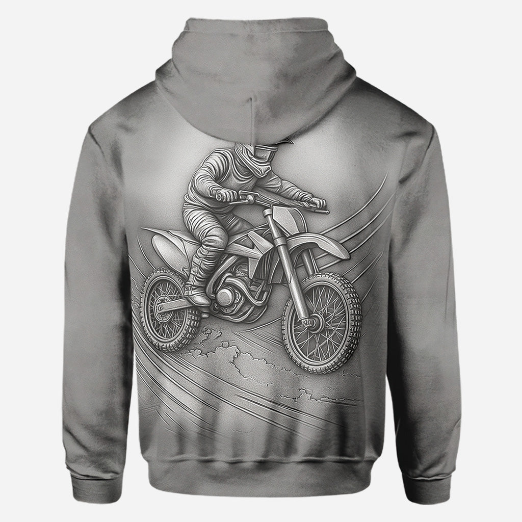 Metalic Dirt Bike/ Motocross - Personalized Dirt Bike All Over Shirt