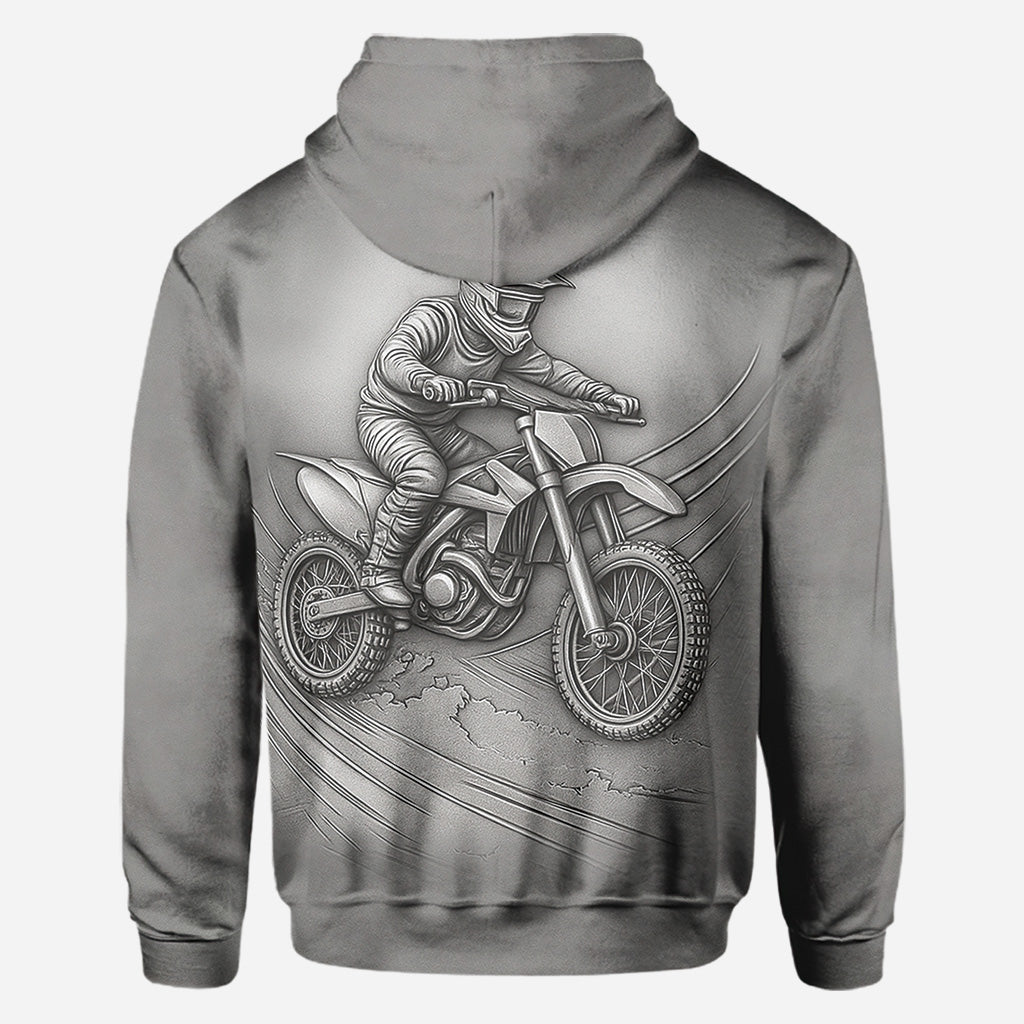 Metalic Dirt Bike/ Motocross - Personalized Dirt Bike All Over Shirt