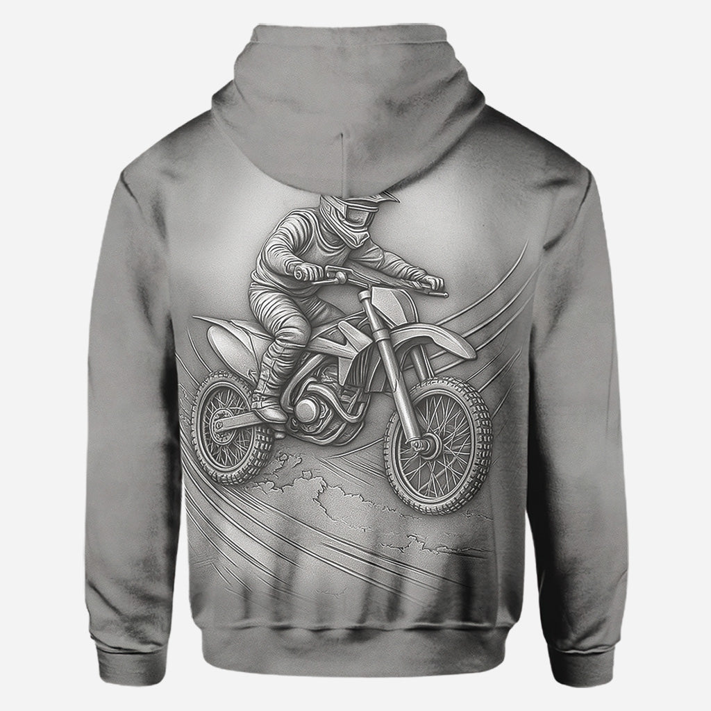 Metalic Dirt Bike/ Motocross - Personalized Dirt Bike All Over Shirt