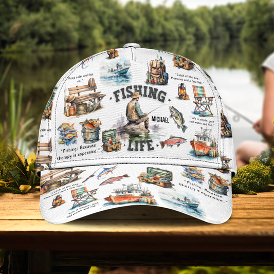 Love Fishing - Personalized Fishing Classic Cap