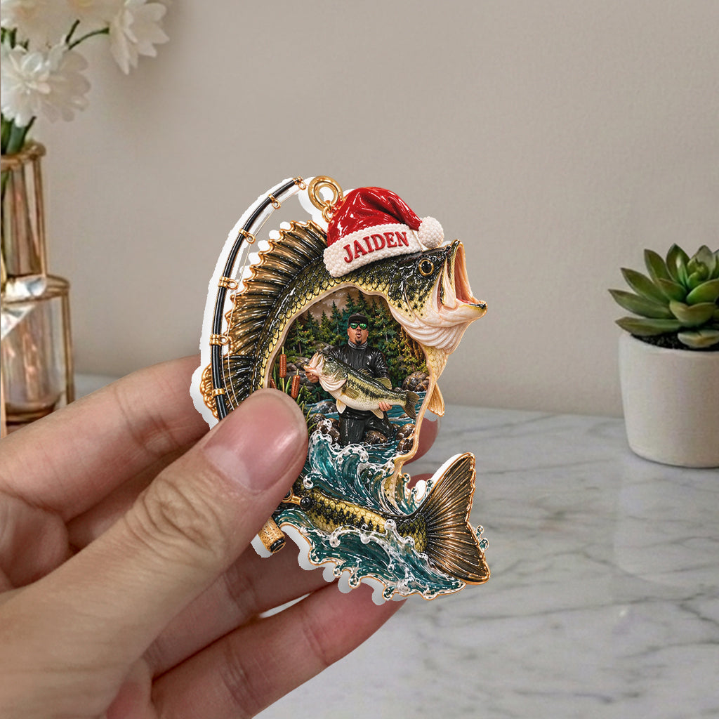 Love Fishing - Personalized Fishing Premium 3D Ornament
