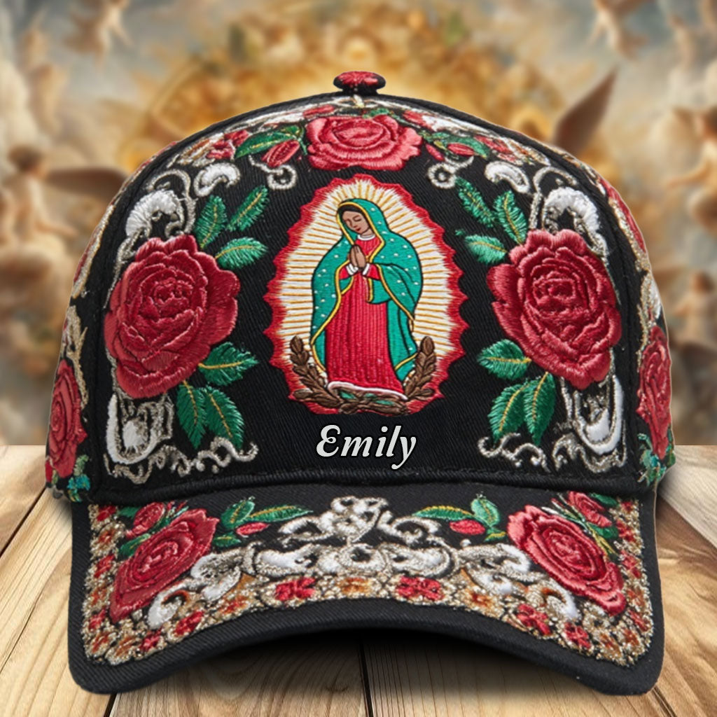 Our Lady Guadalupe Rose - Personalized Christian Classic Cap