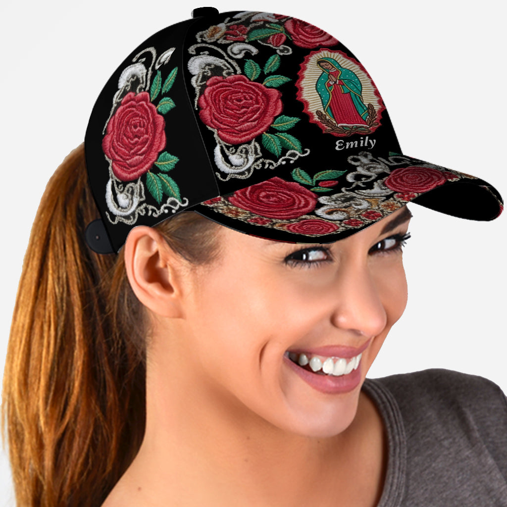 Our Lady Guadalupe Rose - Personalized Christian Classic Cap