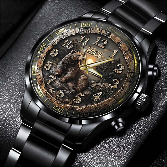 Strong Bear - Personalisierte Jagdhanduhr