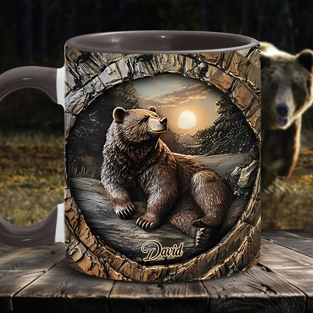 Starker Bär – Personalisierter Becher mit Jagdmotiv