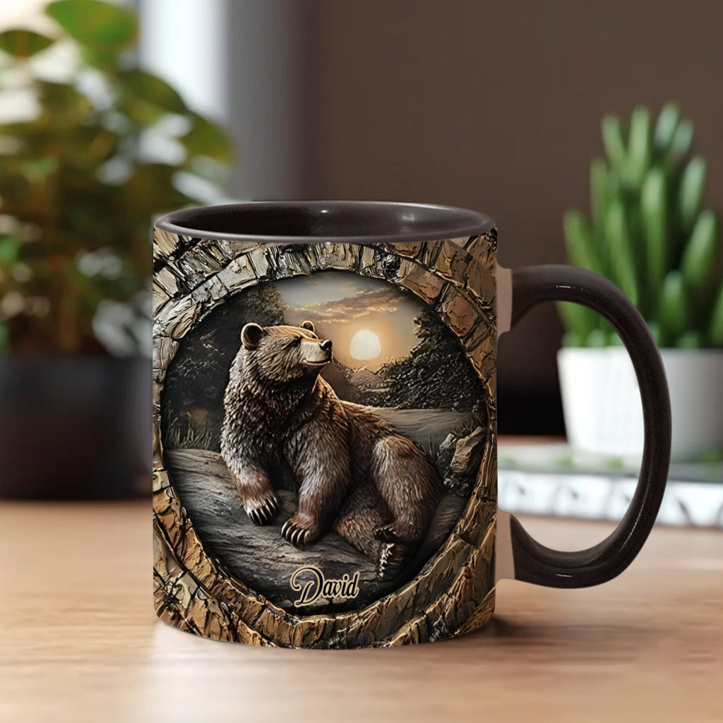 Starker Bär – Personalisierter Becher mit Jagdmotiv
