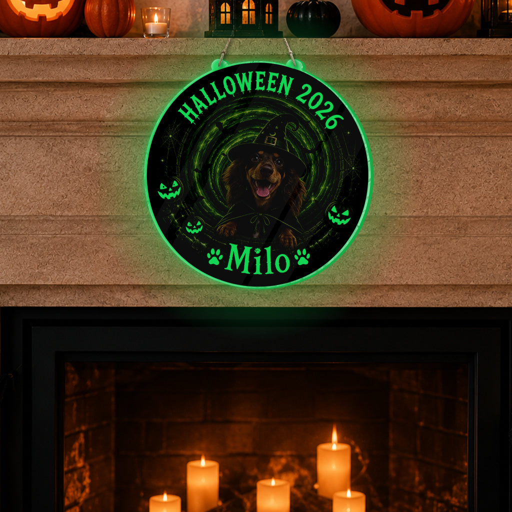 Funny Halloween pet - Personalized Dog Luminous Acrylic Sign