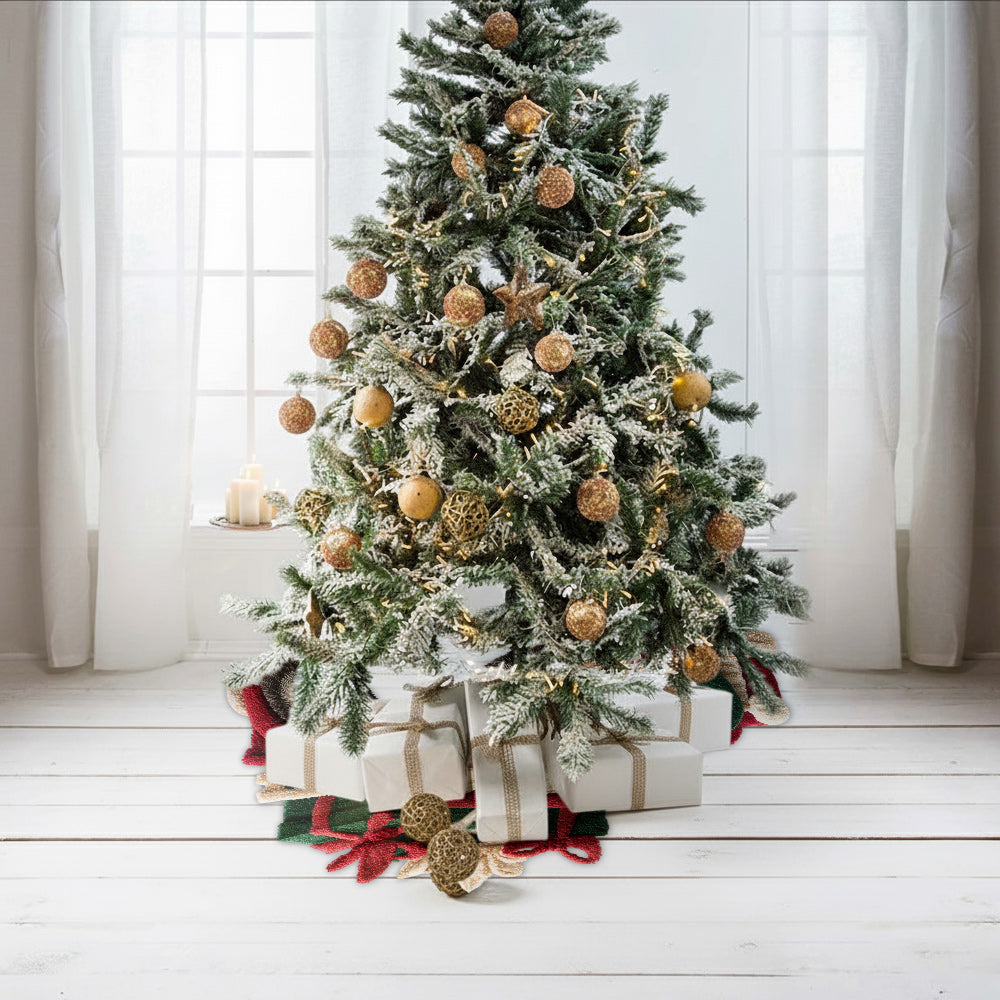 Merry Christmas - Personalized Family Shaped Tree Skirt