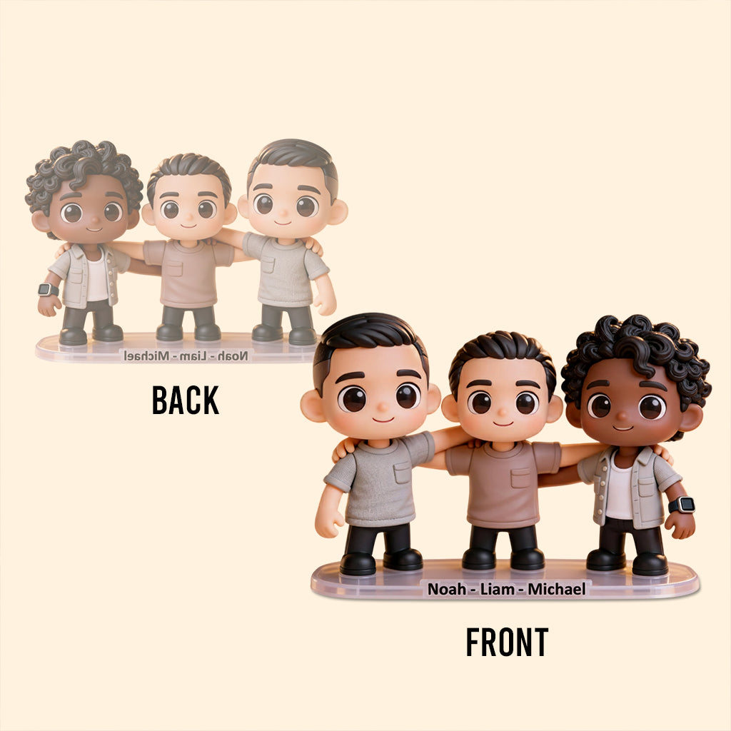 Custom From Any Photo Friends - Personalized Bestie Custom Shaped Acrylic Plaque