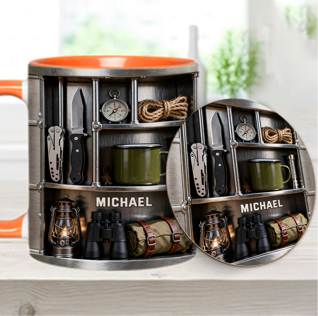 Camping-Liebe – Personalisierte Camping-Tasse & Untersetzer