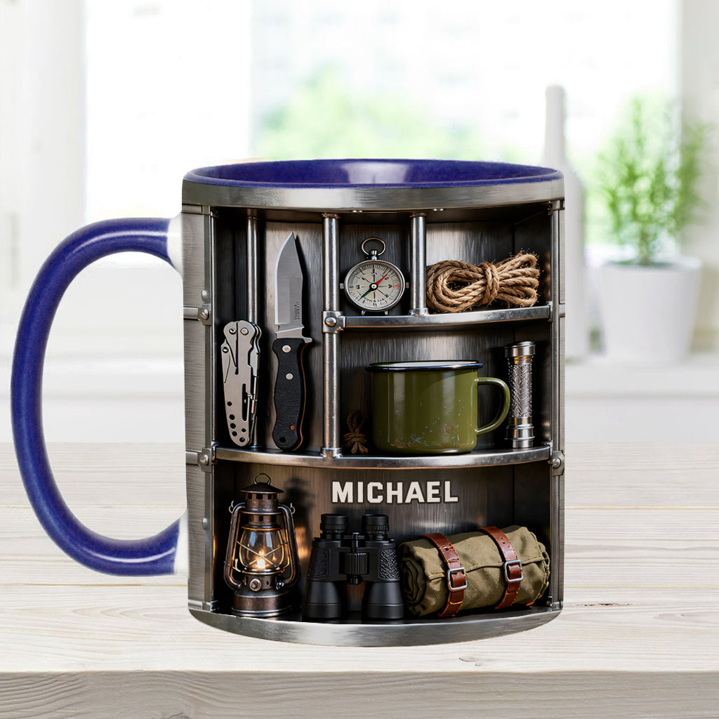 Camping-Liebe – Personalisierte Camping-Tasse & Untersetzer