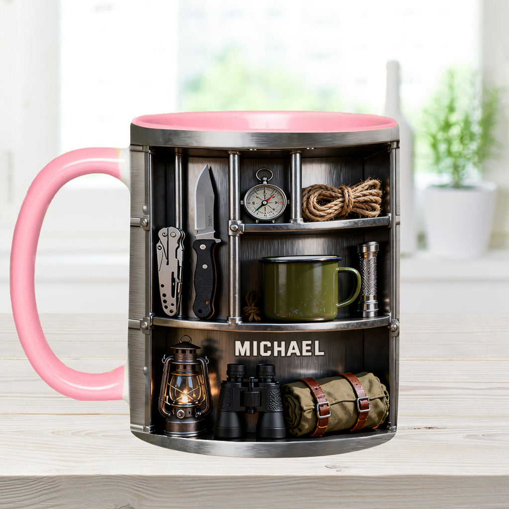 Camping-Liebe – Personalisierte Camping-Tasse & Untersetzer