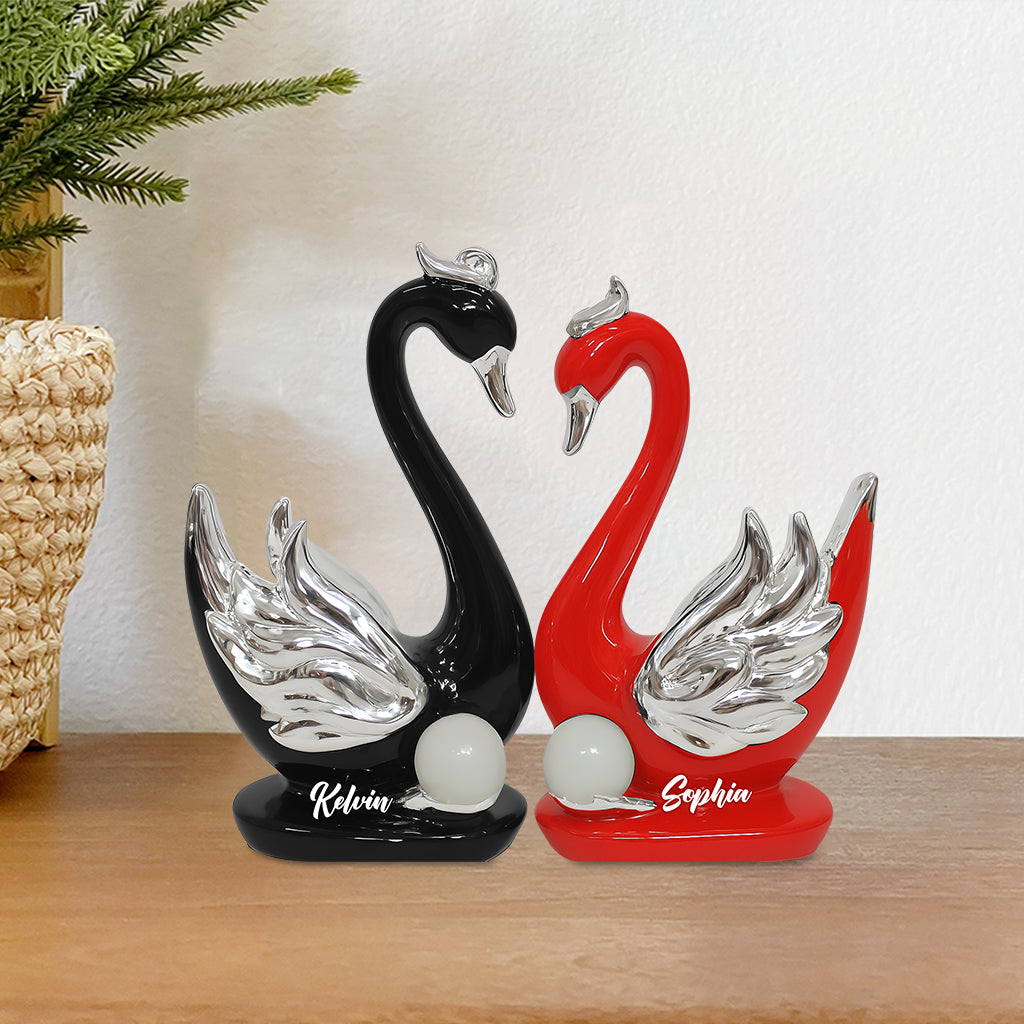 „Du und ich, wir schaffen das“ – personalisierte Acrylplakette in individueller Form für Paare