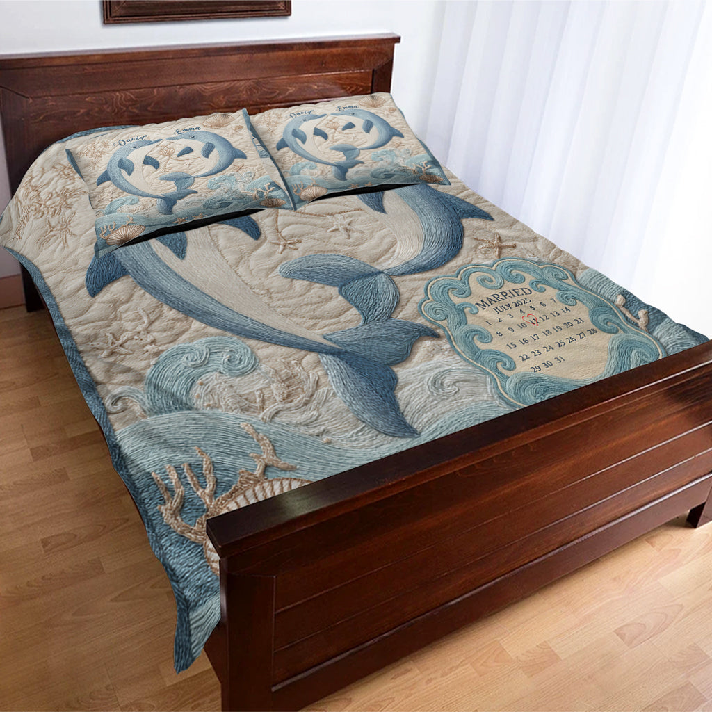 Individueller Kalender „Meeresleben-Traum“ – Personalisierte Bettwäsche für Paare