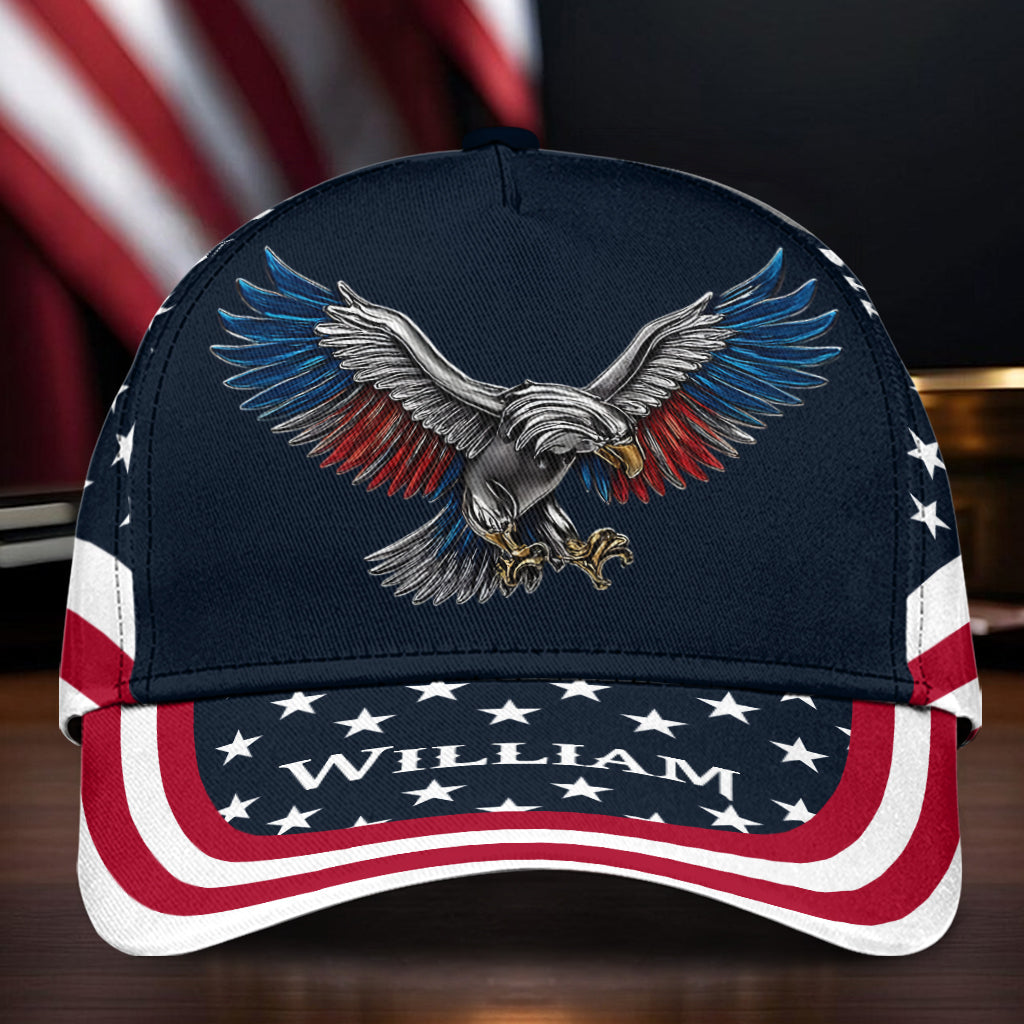Freedom Strong Eagle – Personalisierte klassische Kappe zum Unabhängigkeitstag/4. Juli