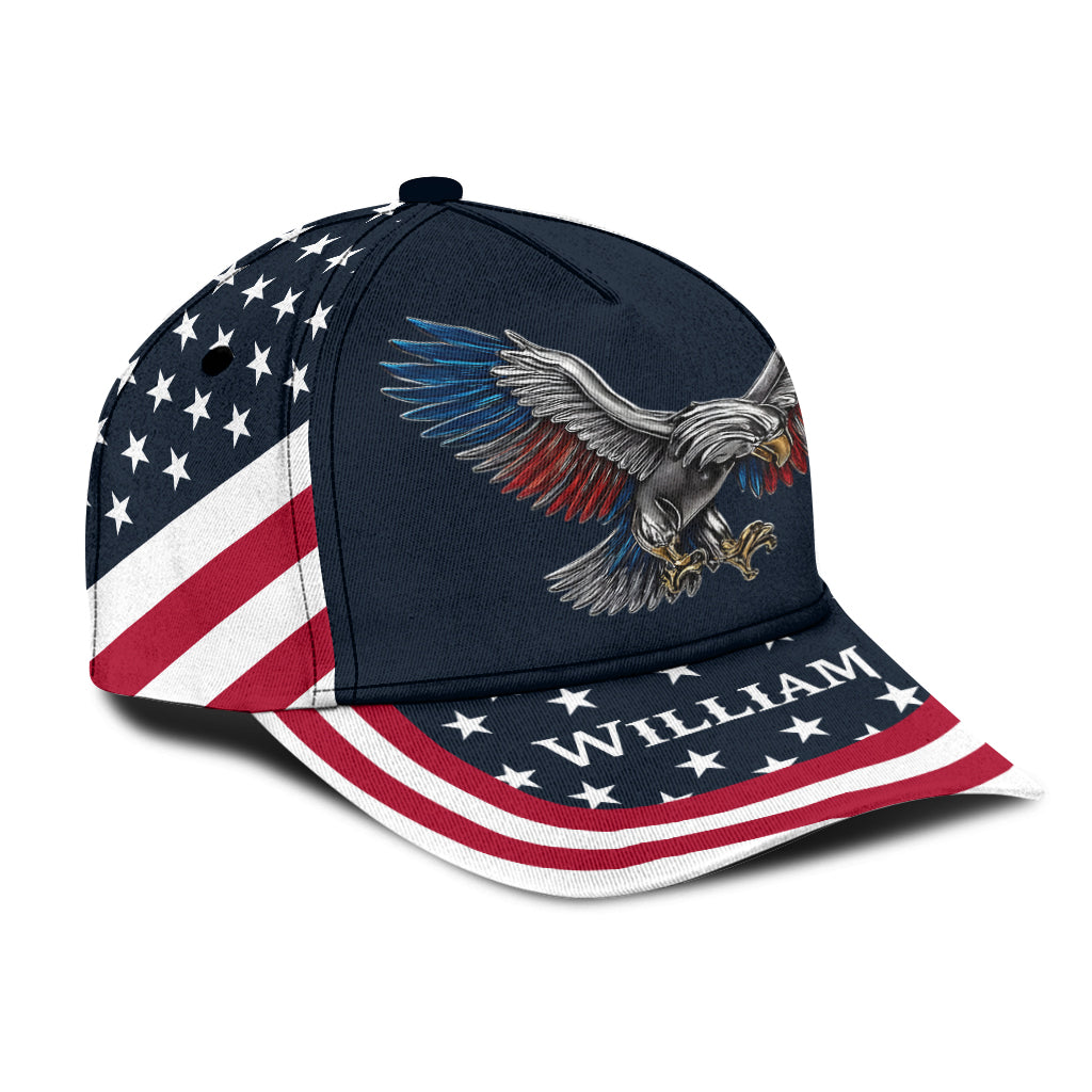 Freedom Strong Eagle – Personalisierte klassische Kappe zum Unabhängigkeitstag/4. Juli