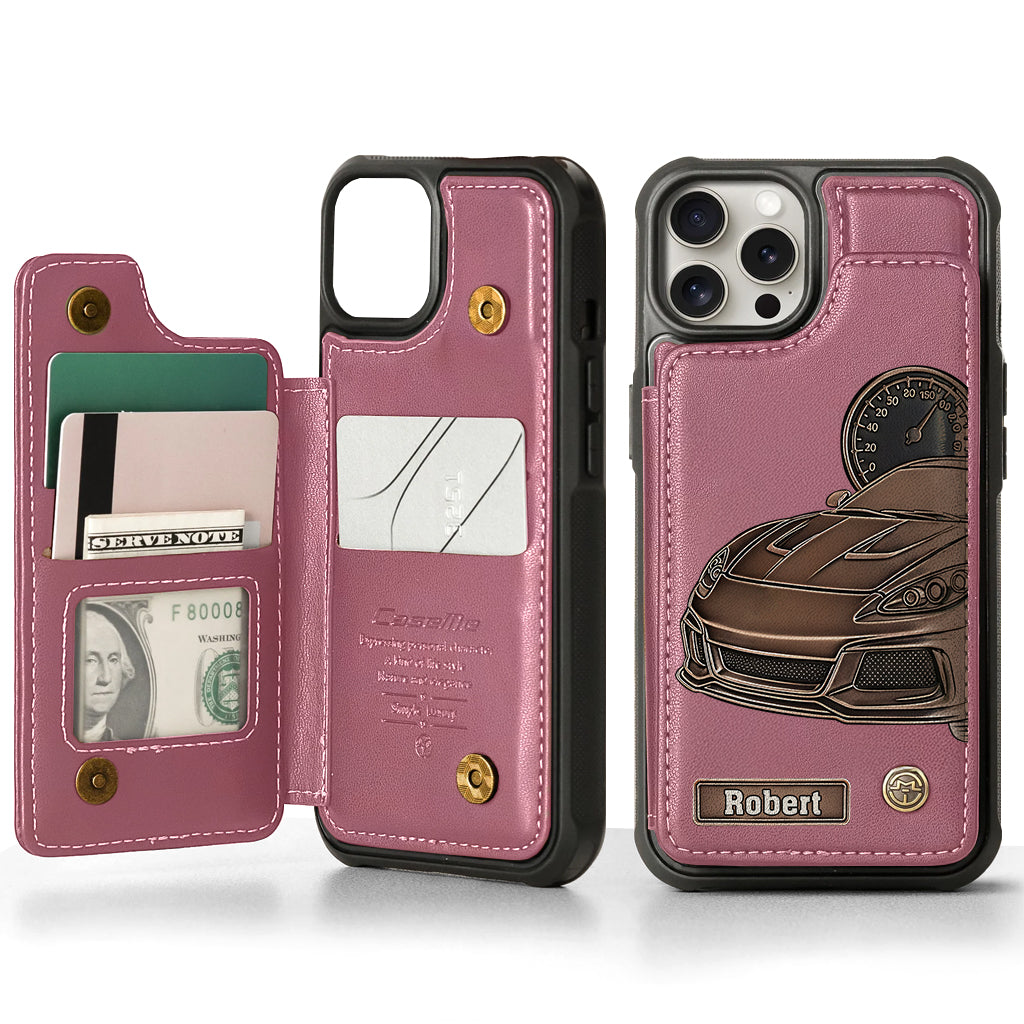 Love High Speed - Personalized Racing Wallet Phone Case