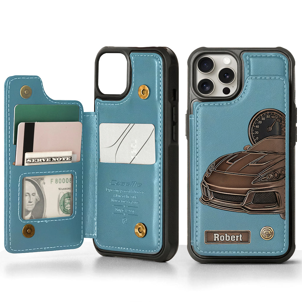 Love High Speed - Personalized Racing Wallet Phone Case