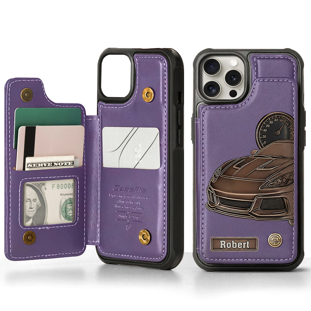 Love High Speed - Personalized Racing Wallet Phone Case