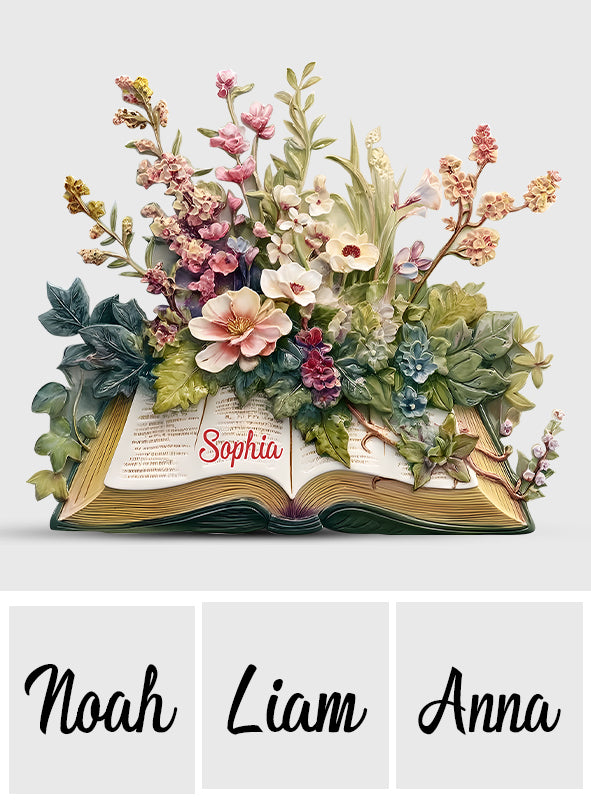 Einfach ein Mädchen, das gerne liest – Geschenk für Bücherliebhaber – Personalisierte Acrylplakette in Buchform