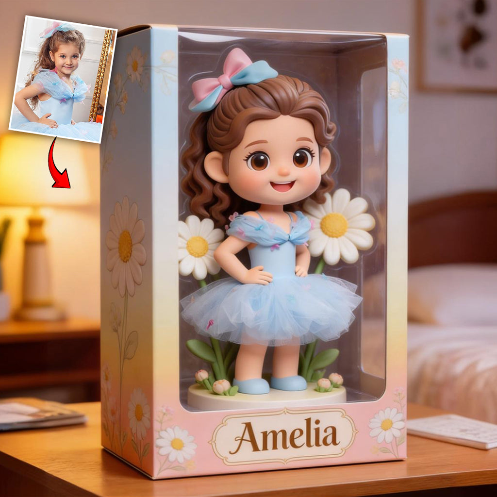 Individuell gestaltete Geburtsblume mit Foto – Personalisierte Acrylplakette in individueller Form zur Selbstliebe