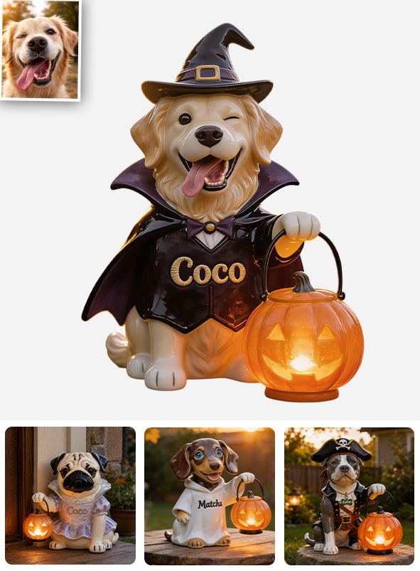 Fall Costume - Personalized Dog Solar Acrylic Light