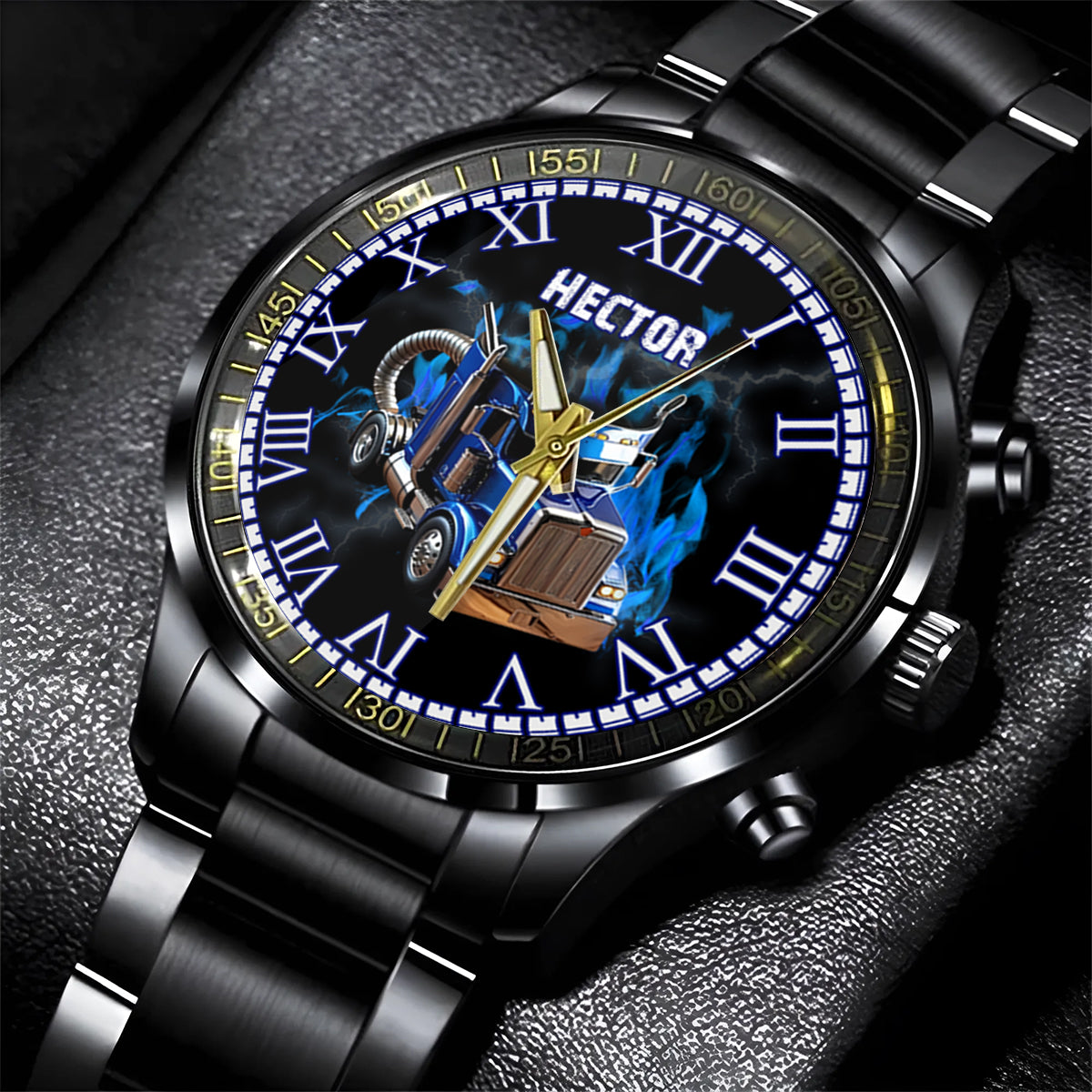 Keep On Truckin - Personalized Trucker Hand Watch