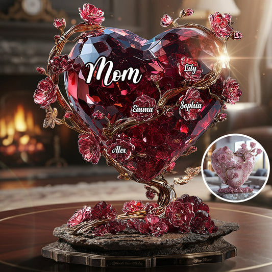 Beste Mama aller Zeiten – Personalisierte Acrylplakette in individueller Form für die Mutter