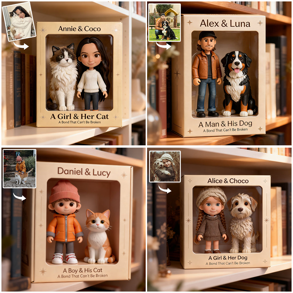 Eine unzerbrechliche Verbindung – personalisierte Acrylplakette in Hundeform