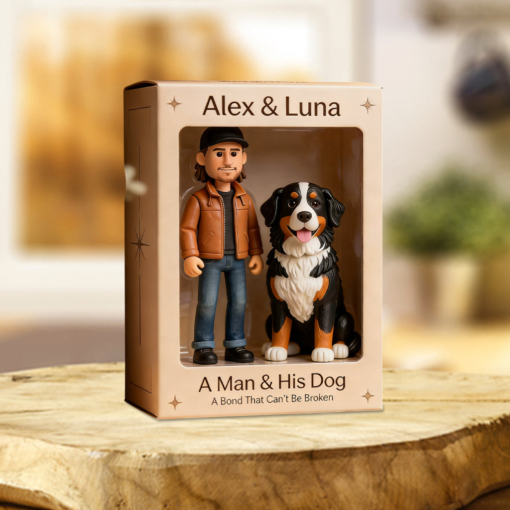 Eine unzerbrechliche Verbindung – personalisierte Acrylplakette in Hundeform