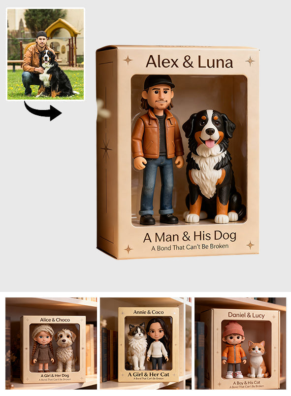 Eine unzerbrechliche Verbindung – personalisierte Acrylplakette in Hundeform