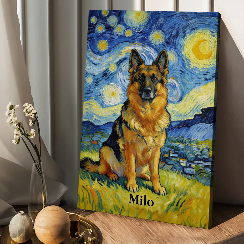 Custom Any Pet Photo - Personalized Dog Canvas And Poster