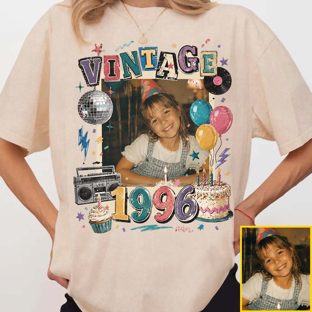 Birthday Gift - Personalized Birthday Washed T-Shirt