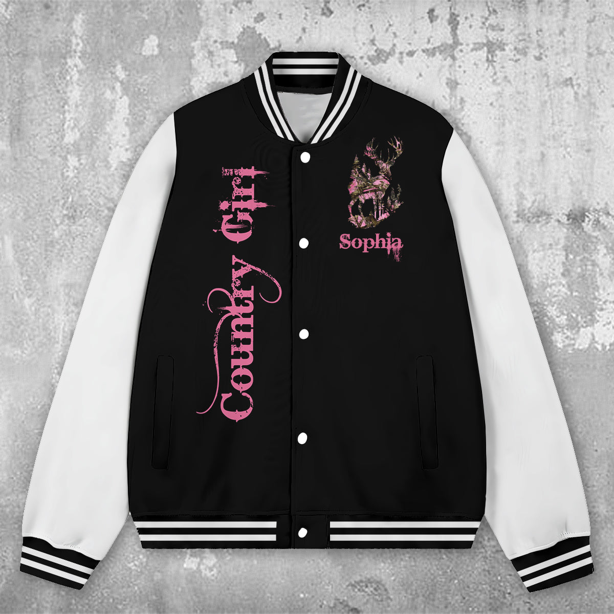 Country Girl – Personalisierte Jagd-Collegejacke