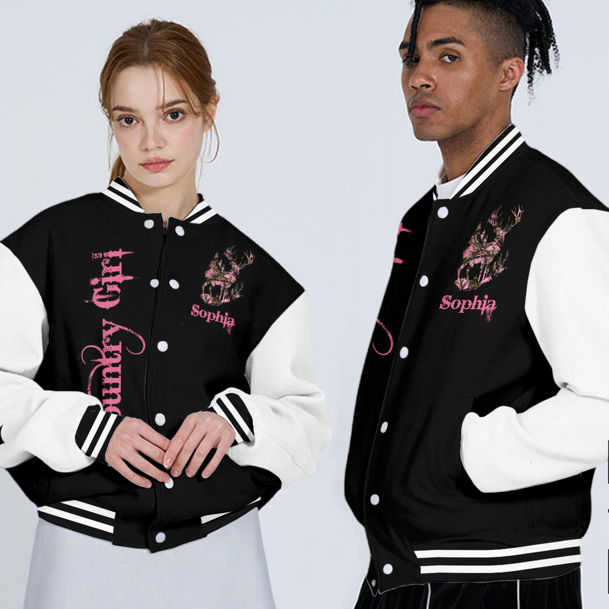 Country Girl – Personalisierte Jagd-Collegejacke