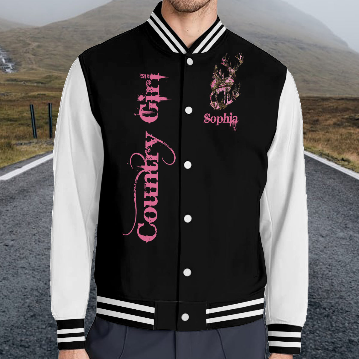 Country Girl – Personalisierte Jagd-Collegejacke