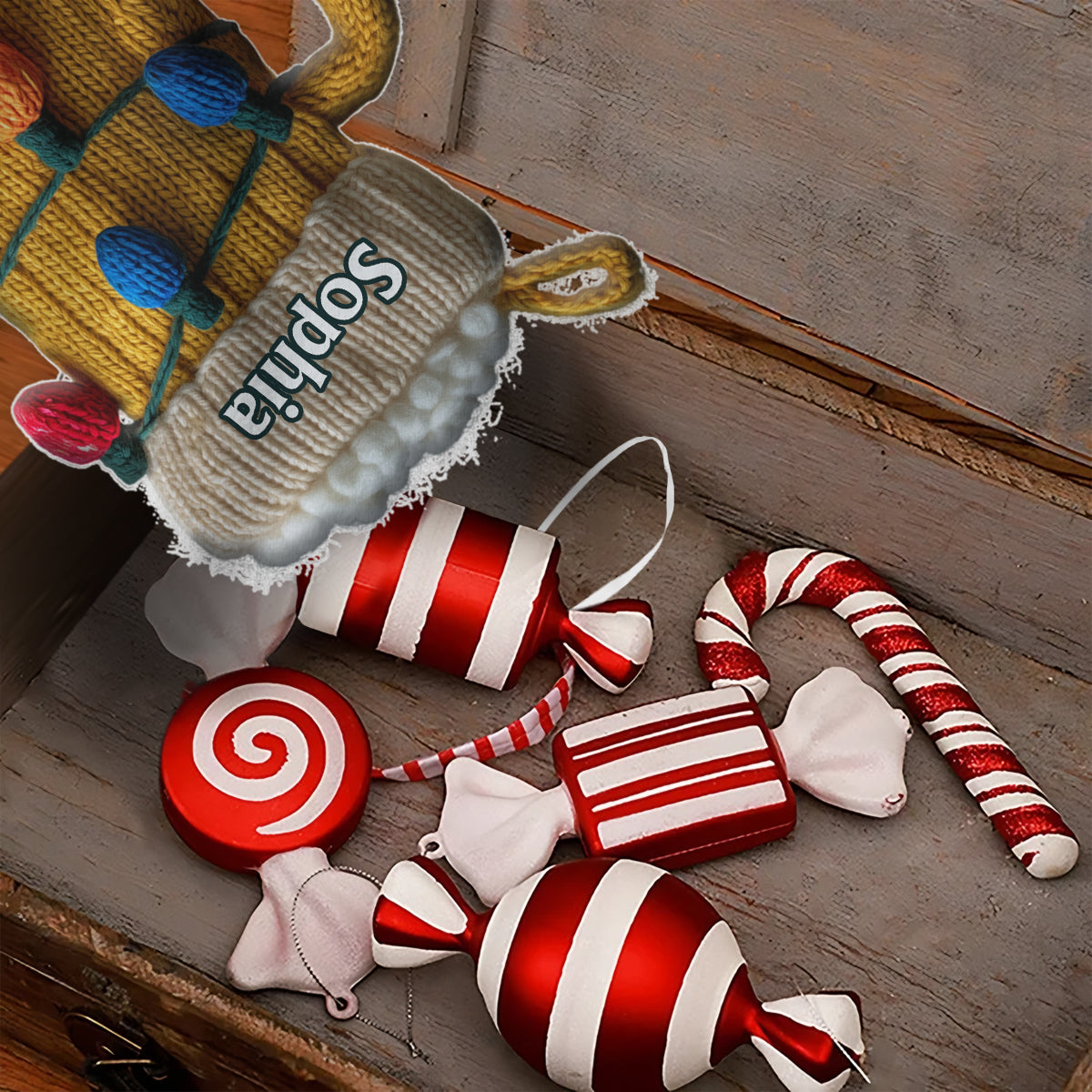 Witziges Weihnachtsgeschenk für Bierliebhaber – personalisierter bierförmiger Weihnachtsstrumpf