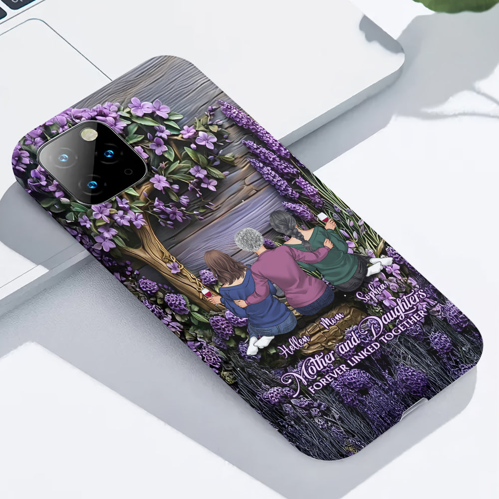 Mutter und Töchter für immer verbunden – Personalisierte Handyhülle mit Muttermotiv