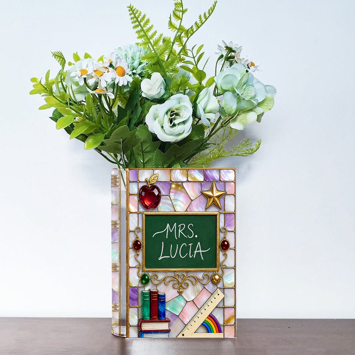 Teacher Gifts - Personalized Teacher Book Vase