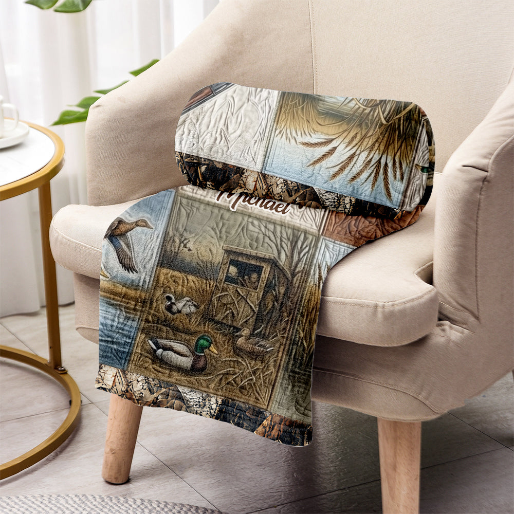 Duck Hunting - Personalized Hunting Blanket
