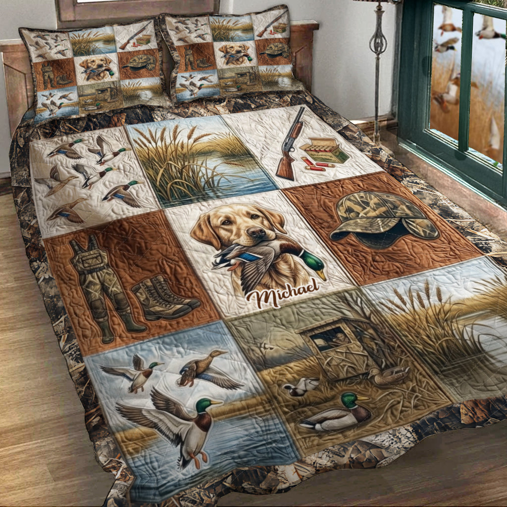 Entenjagd – Personalisiertes Jagd-Quilt-Set