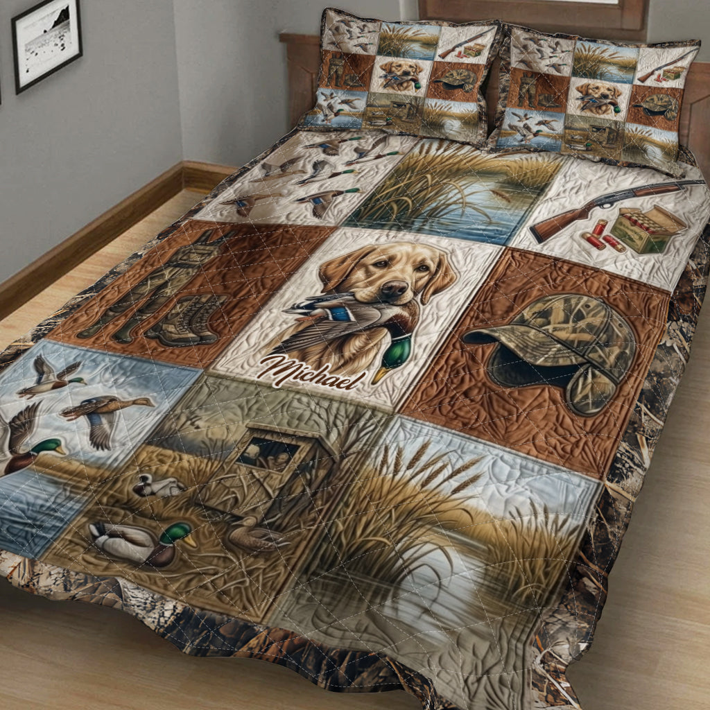 Entenjagd – Personalisiertes Jagd-Quilt-Set