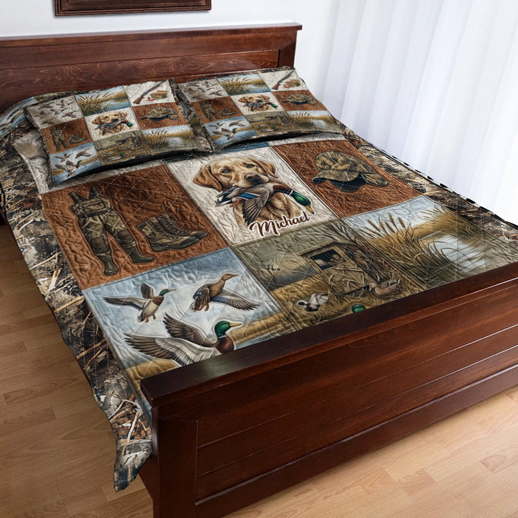 Entenjagd – Personalisiertes Jagd-Quilt-Set